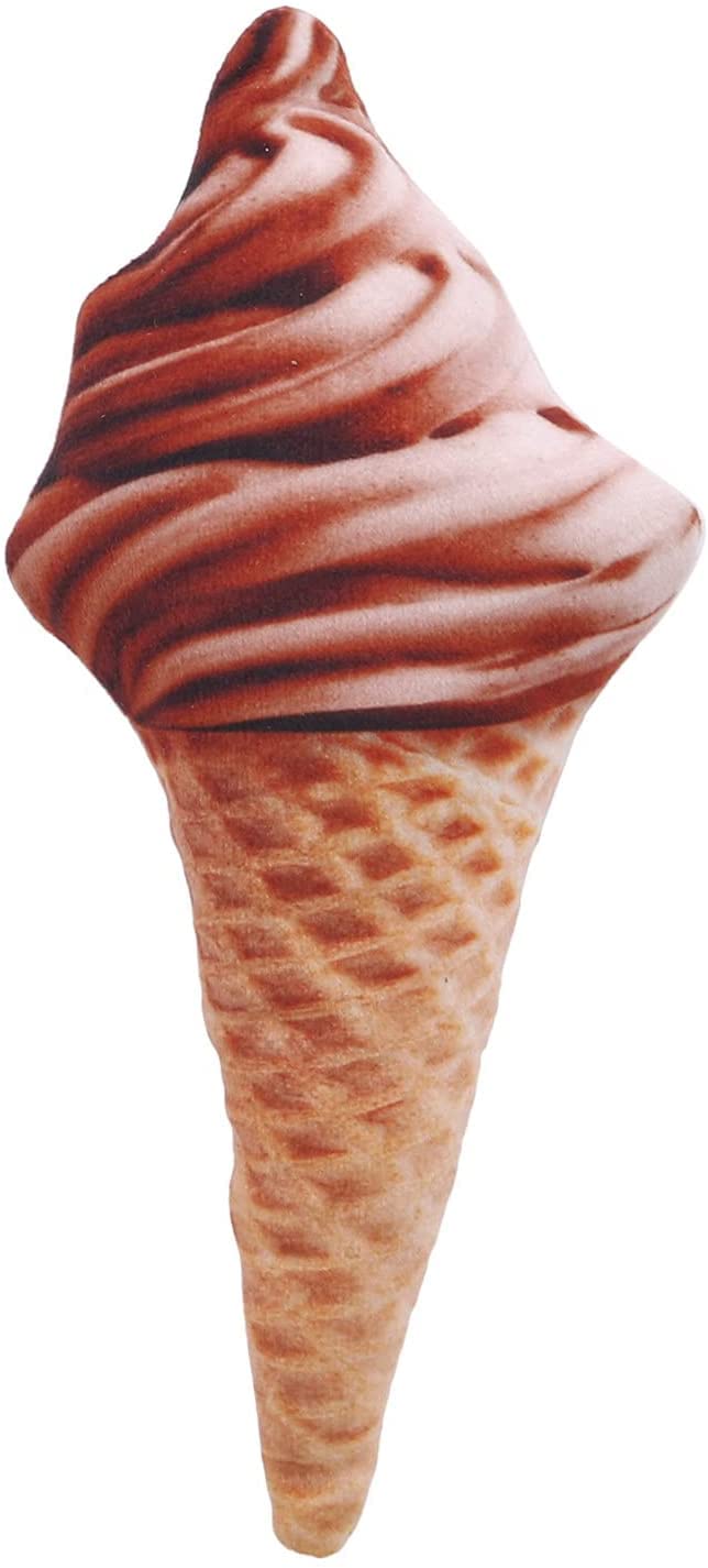 PETS EMPIRE Pet Bite Squeaky Toys Cute Stuffed Toys for Dogs Ice Cream Corn Shape Animals Exercise Entertainment Supplies,Brown 1 Piece