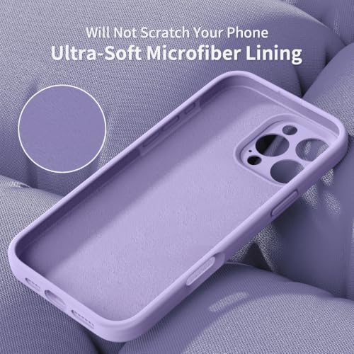 OAOA Engraved for iPhone 16 Pro Max Case, Light Purple Flower - image 5