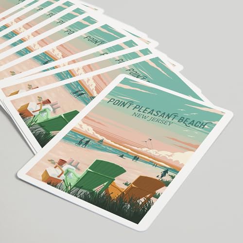 Lantern Press Point Pleasant Beach Baraja Poker 52 Cartas miniatura 5