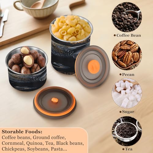 Contenedor hermético para café de acero inoxidable 17oz miniatura 6