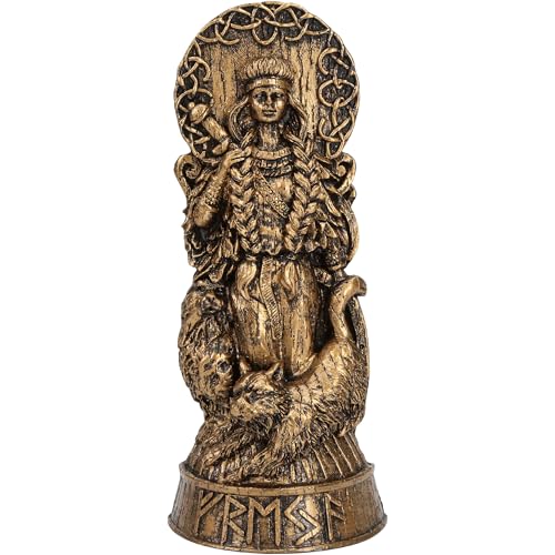 Estatua Freya Diosa Nórdica Figura Decorativa de Resina