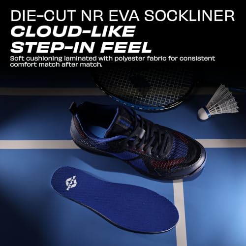 Image of Nivia Glister 2.0 Badminton Shoes for Men | Your Ultimate Companion for Superior Court Performance | Badminton Sports Shoes | Best Non Marking Court Shoes | (Grey /Orange /Red)
