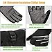 BIKINGMOREOK Winterhandschuhe Wasserdicht -30°F 3M Thinsulate Skihandschuhe Warme Touchscreen Handschuhe,Winddicht Fahrradhandschuhe Herren Damen-Schwarz-L