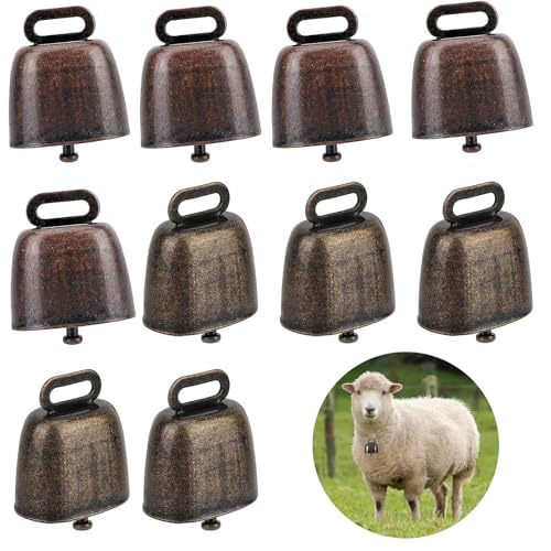 🐐【Ampia Applicazione】 Questo prodotto può essere utilizzato non solo come campane per bovini e pecore, ma anche come collari per animali domestici, campanelli eolici, artigianato, decorazioni per le feste, decorazioni per la casa in stile pastorale, ecc. Il suo suono chiaro e l'aspetto retrò lo rendono una scelta ideale per gli appassionati del fai da te e può essere utilizzato per realizzare oggetti artigianali unici o decorazioni da giardino.