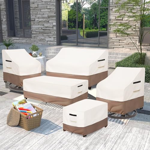 Solotoo OTTOMAN COVER Waterproof Square Outdoor Ottoman Cover,25W X 25D X 18H Inches Patio Furniture Covering Protector Outdoor Side Table Cover  thumb #7