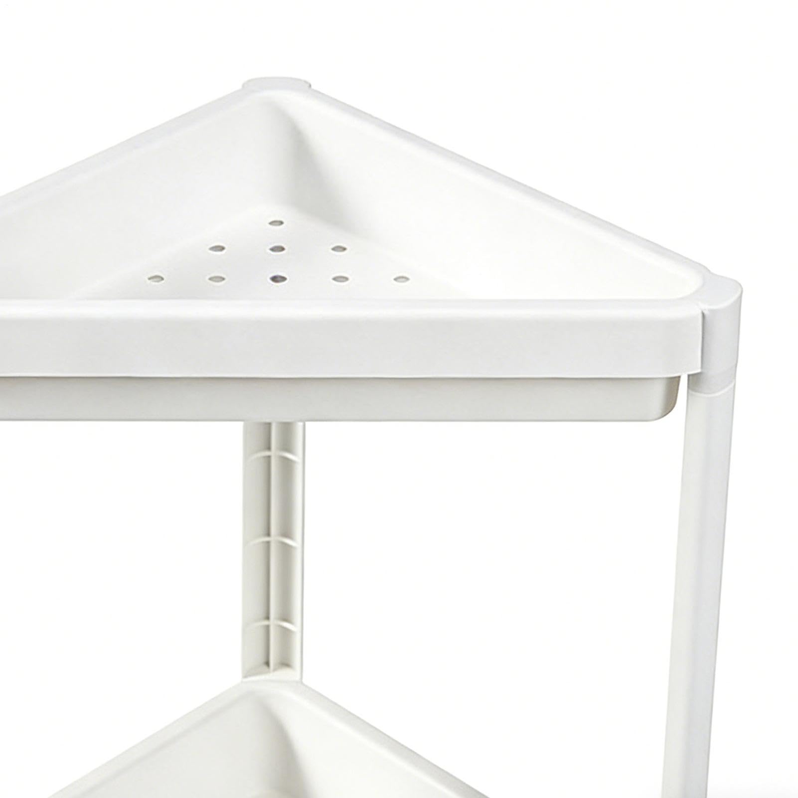 Estante Pequeño de Esquina Organizador Móvil de 3 Niveles con Ruedas | Unidad de estante triangular vertical para salón, dormitorio, estudio, baño, cocina, libros, macetas, artículos de