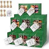 KPOSIYA 60 Pcs Green Bakery Boxes with Window Individual Cupcake Boxes 4x4x2.5 Inches Cookie Boxes Kraft Paper Green Gift Box for Pastries, Cookies, Pie, Donuts, Macaroon