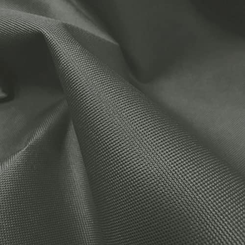 A-Express Dark Grey 20oz Heavy Duty Thick Waterproof Canvas Fabric 600D Outdoor Cover 5X Meters, 5 Meters (500cm x 150cm)