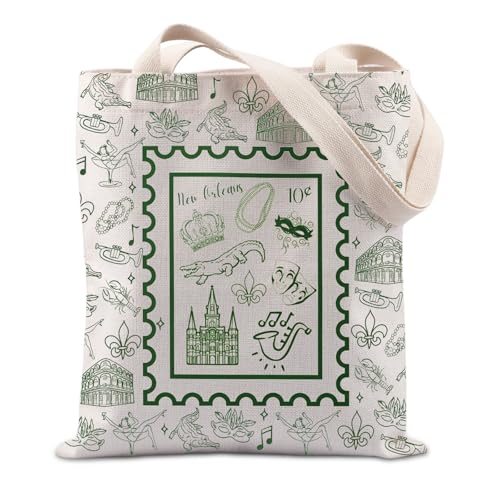 New Orleans Vacation Gift Louisiana Crocodile New Orleans Souvenirs Travel Bachelorette Party Gift Tote Bag