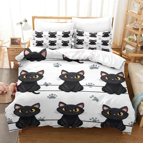 Parure de lit imprimé 3D 200x200 microfibre pour lit double ado - 3