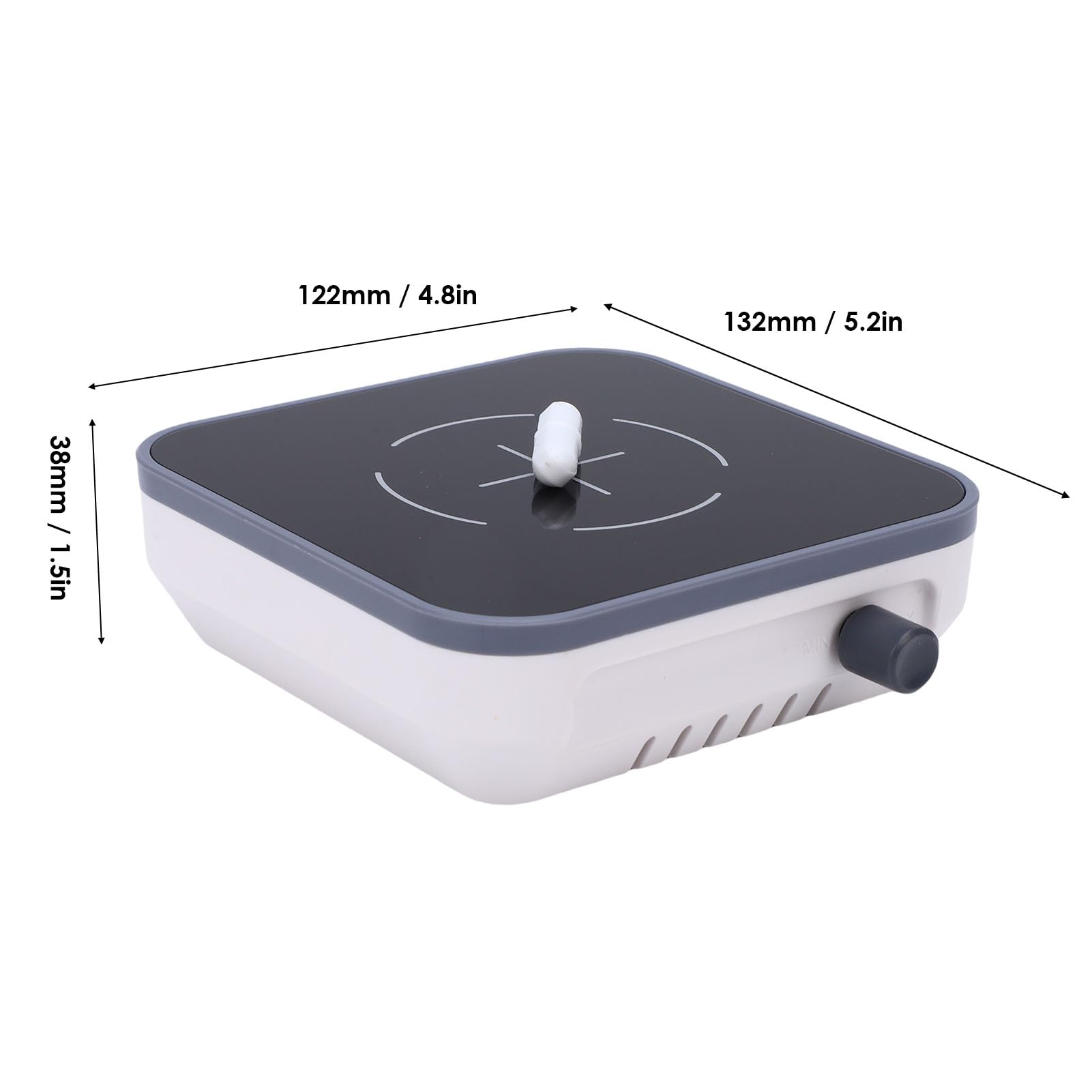 TOPINCN Magnetrührer 2L, Mixer mit Einstellbarer Geschwindigkeit 300-1500 U/min, Gehärtete Glasplatte, für Labormischungen (EU-Stecker 100-240V)