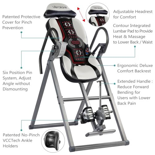 Verakare ITM5850 Advanced Heat And Massage Inversion Table thumb #1