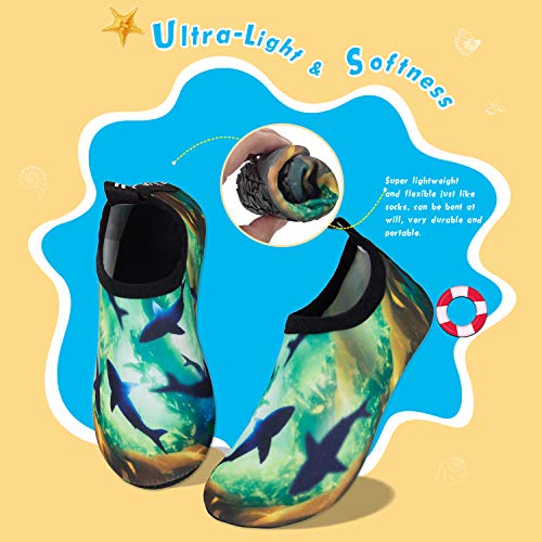 Image of WateLves Kids Water Shoes Toddler Girls Boys Barefoot Non-Slip Quick Dry Aqua Socks for Beach Swim Walking