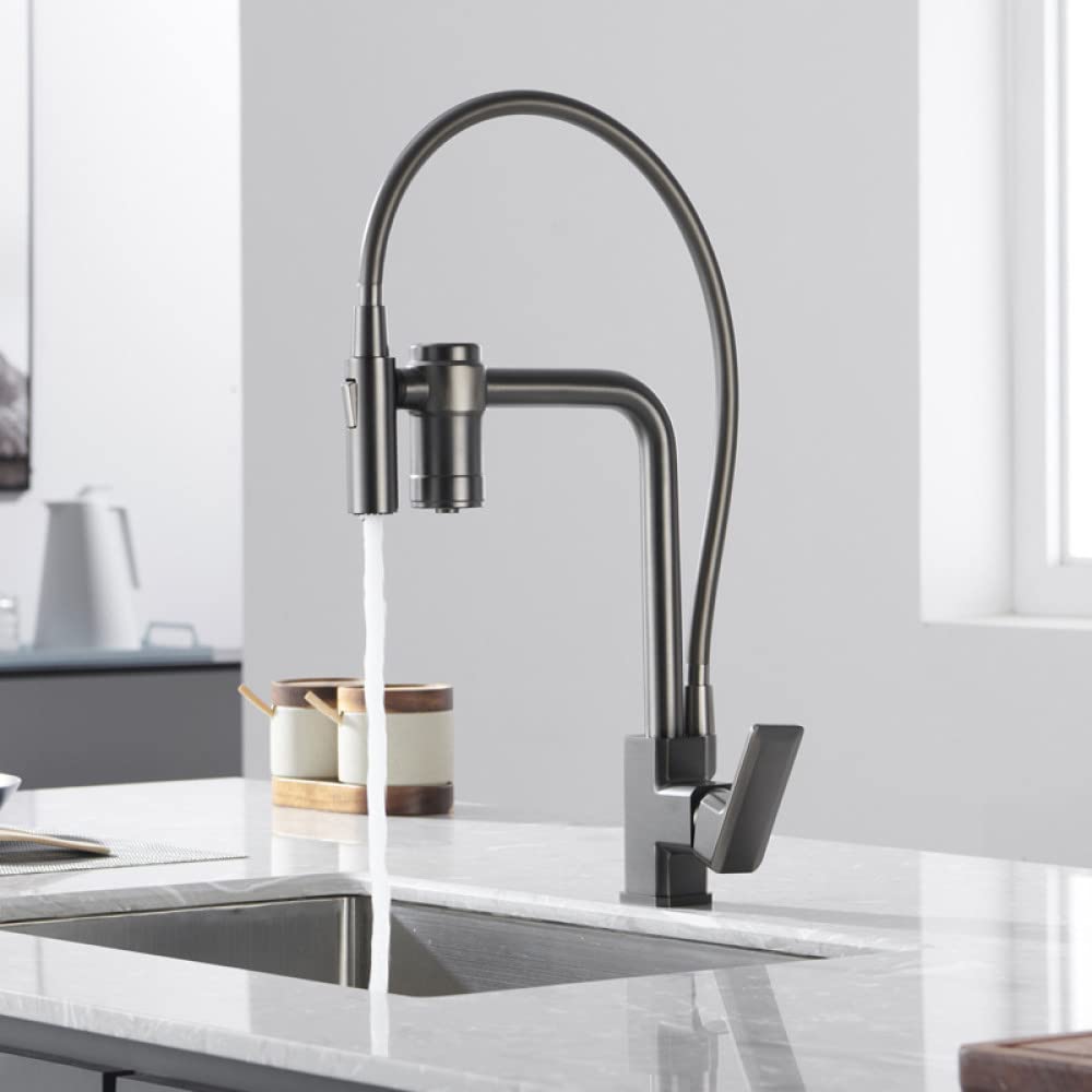 Filtre à eau pour robinet gris anthracite, la pureté au cœur de votre cuisine