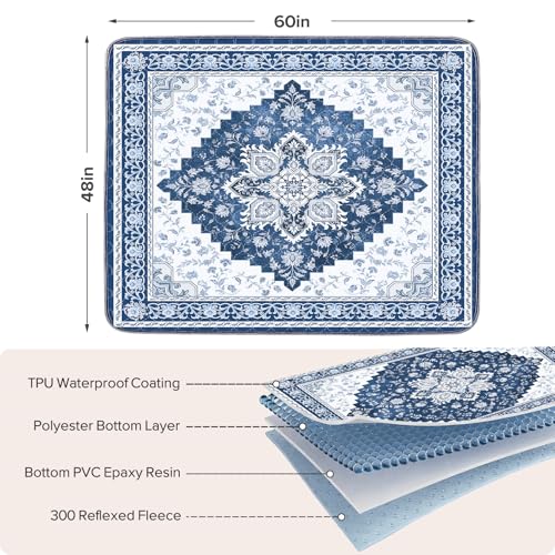 Image of INVENHO 2PACK Washable Pee Pads for Dogs 60 inchx48 inch Reusable Dog Pads Extra Large Upgrade Non-Slip Dog Pee Pads Heavy Absorbency Puppy Pee Pads Quick Dry Whelping Pads /Waterproof Puppy Training Pad