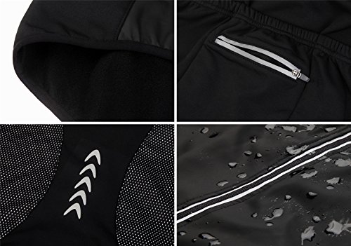 Chaqueta ciclismo térmica cortaviento unisex miniatura 6