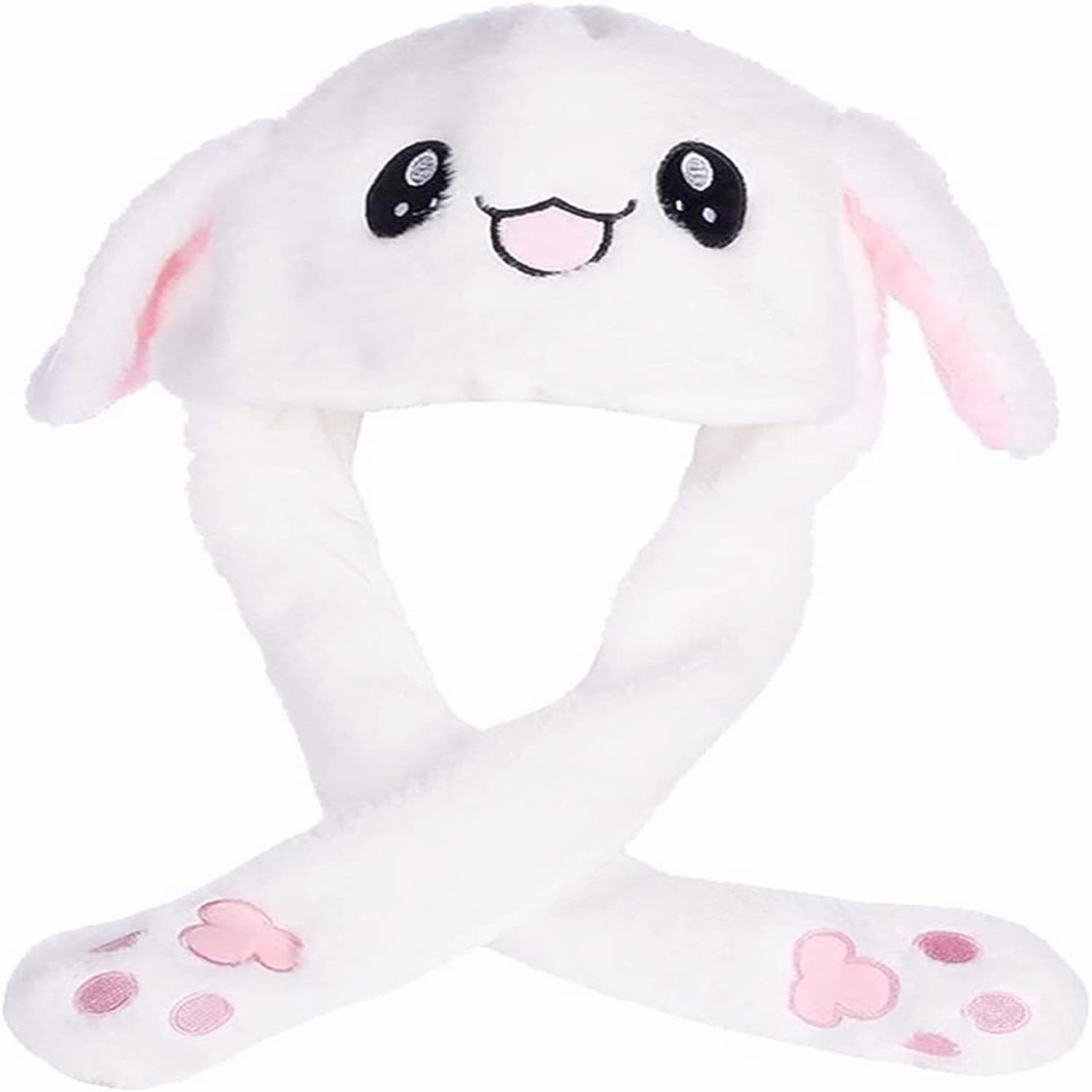 erduoduoBunny Hat,Crazy Bunny Hat,Cute Ear Moving,Funny Plush Rabbit Hats,Bunny Beanie Animal Hat