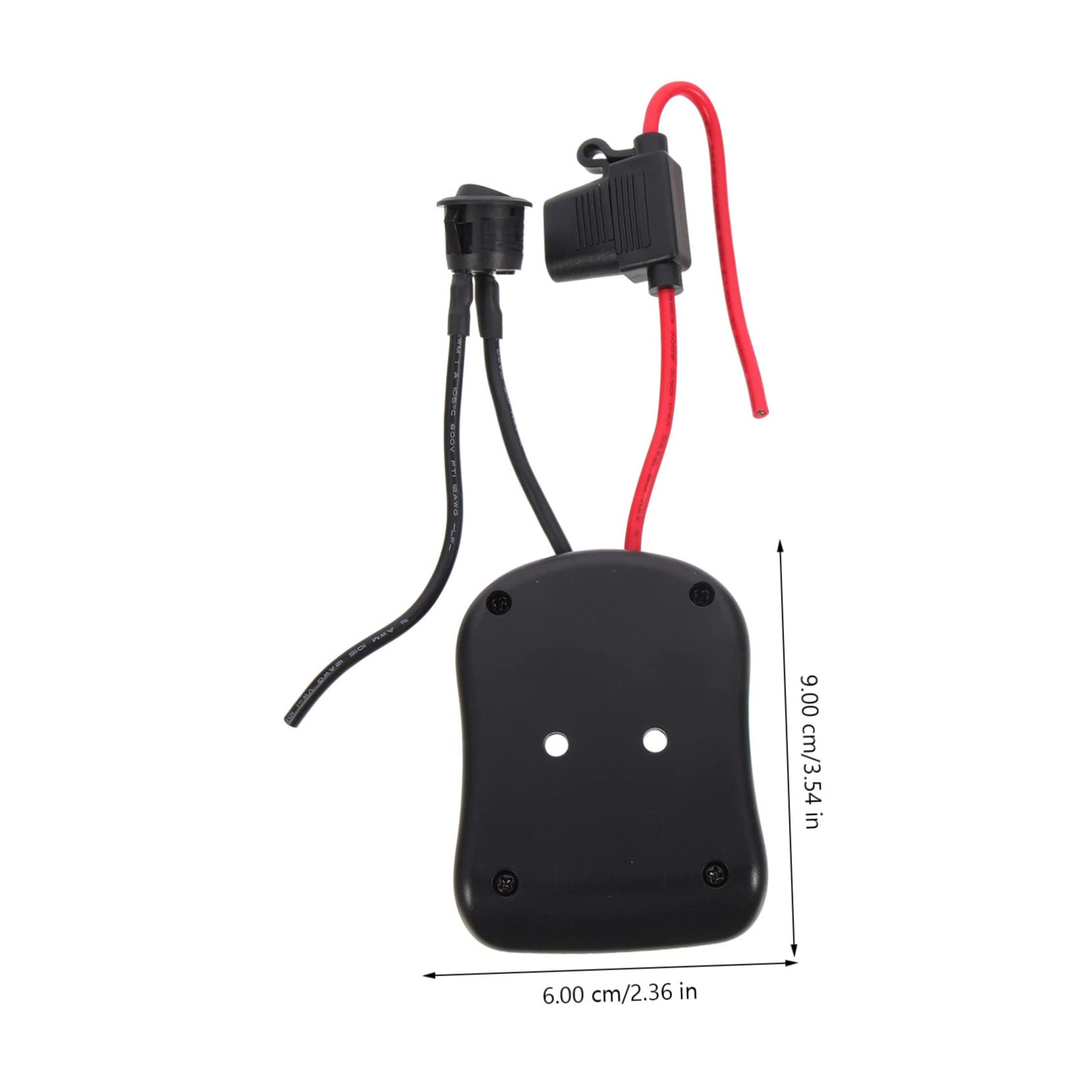 Veemoon 2 Piezas Adaptador de Batería para Herramientas Eléctricas DIY con Portafusibles y Rápida Compatible con Baterías Seguro y Instalación