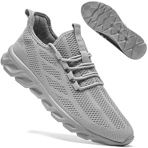 QIJGS Running Shoes for Men Gym Tennis Athletic Mesh Sneakers Lightweight Sports Fashion Workout Casual Shoes
