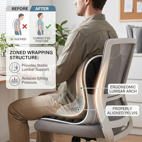 Coussin de siège ergonomique haut de gamme pour assise prolongée
