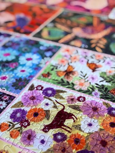 Elena Essex Puzzle de 1000 Piezas - Jardín de la Naturaleza, Rompecabezas para Adultos con Animales y Flores, Tamaño 27.56 x 19.69 pulgadas miniatura 4
