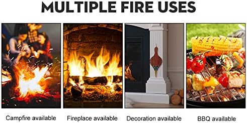 Miniatura 7 de 1 fuelle de chimenea de madera marrón 17 "x 7.5" ventilador de cocina al aire libre ventilador ventilador