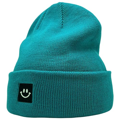 Image of 55cube Knit Beanie Hat Cuffed Plain Skull Cap for Men Women
