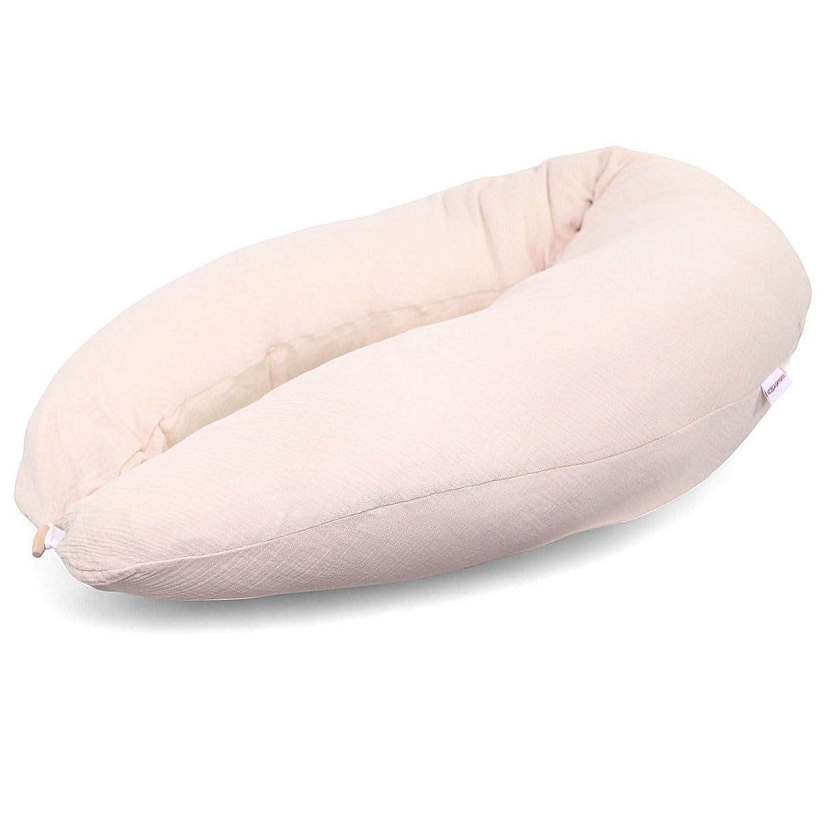 HOBEA-Germany Funda de Almohada de Lactancia para Cojines de Lactancia 190cm diseños (Muselina Topo) — view 26