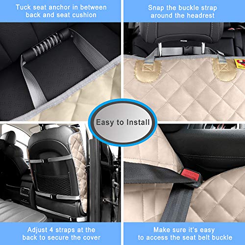 Bark Lover Deluxe Dog Seat Cover for Front Seat-More Durable Waterproof Front Seat Protector, High Heat Resistant and… - Image 5