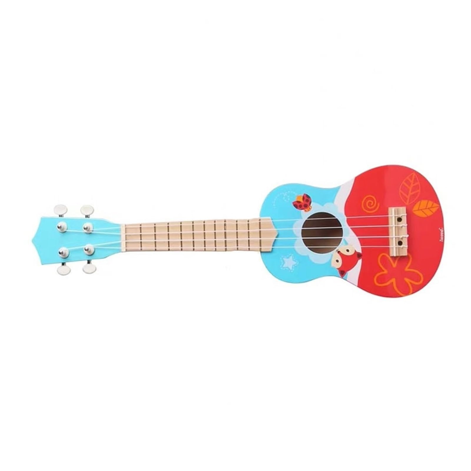Ukulele 21calowa Gitara Ukulele Mały Czterostrunowy Kolorowy Instrument Dla Początkujących
