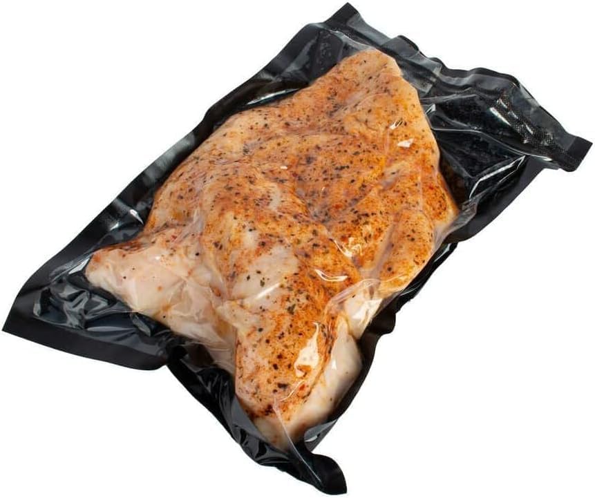 VacMaster Chamber Machine Pouches, Heavy Duty Pre-Cut Chamber Vacuum Sealer bags, 3 Mil Black and Clear, BPA Free, 250 Chamber Vacuum Sealer Bags Per Case (12" x 16")