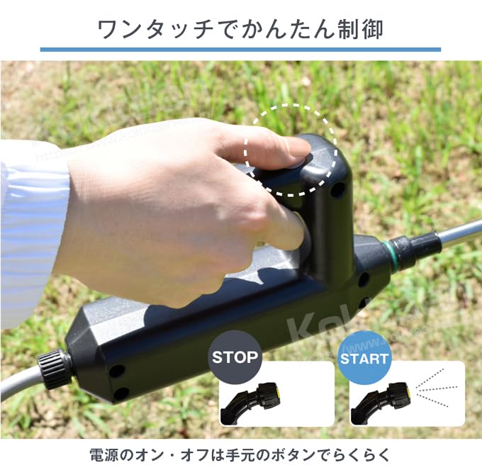Amazon.co.jp: 電動噴霧器 8L 軽量 USB Type-C 充電式 充電機器付
