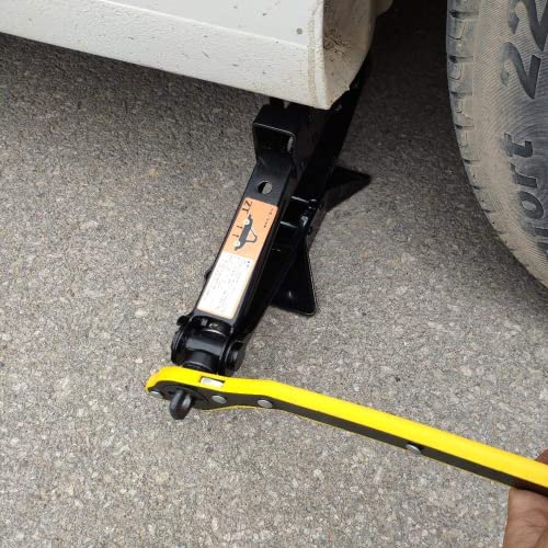 Auto Jack Ratchet Wrench of Labor-Saving Desigh, Car Jack and Lug Wrench, Handle Scissor Jack, Garage Tire Wheel Lug Wrench, for Motorcycle, Car, SUV and Other Vehicles. - Thumbnail 5