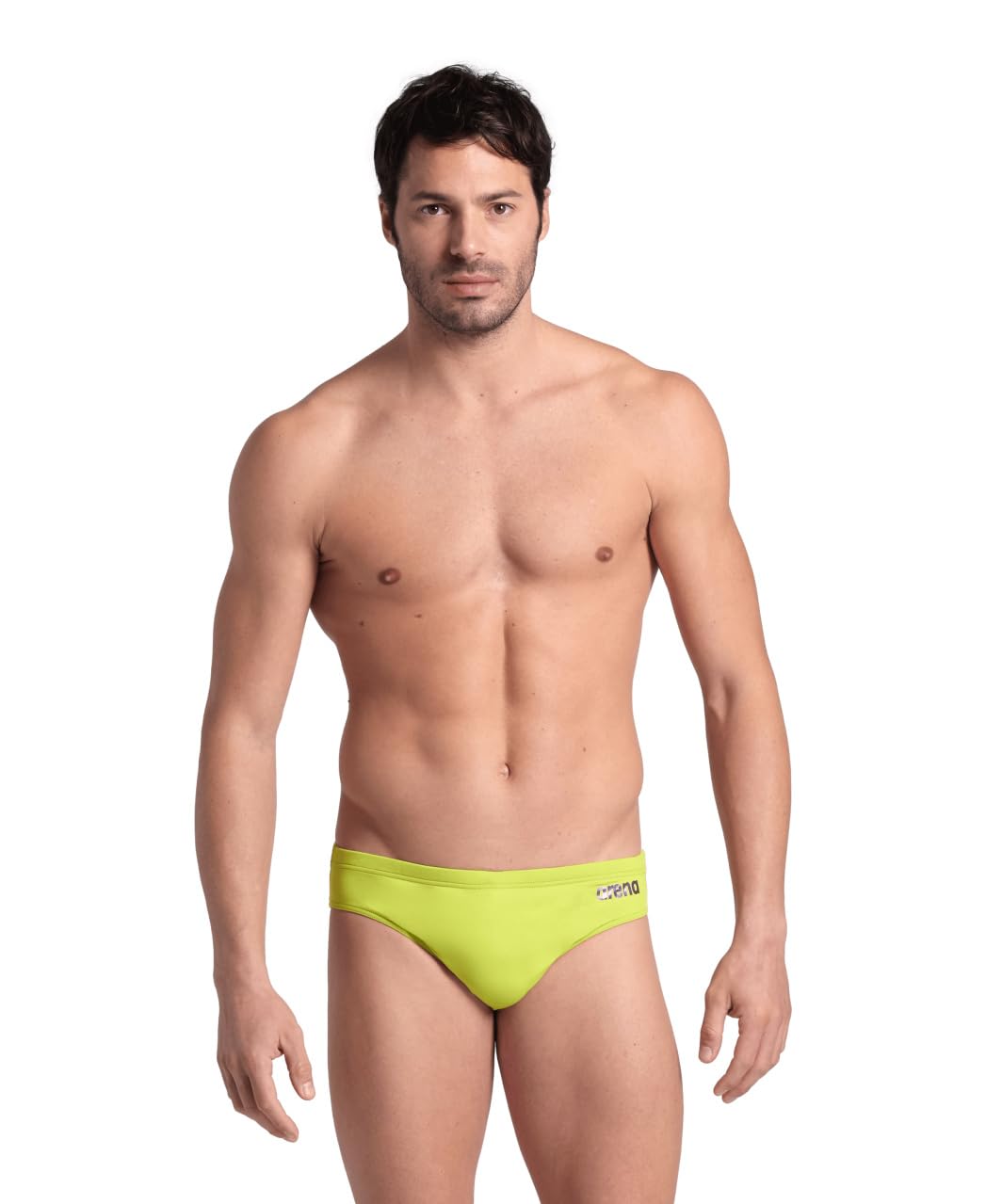 Arena Men's Team Solid Swim Brief MaxLife Athletic Swimwear Professional Swimsuit Bathing Suit
