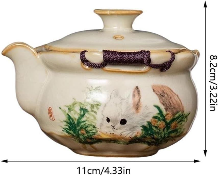 Ceramic Teapot Chinese Household Hand-claw Teapot Single Pot Tea Kettle Teapot Brewing Teapot Kung Fu Tea Set Tea Pot Ceramic