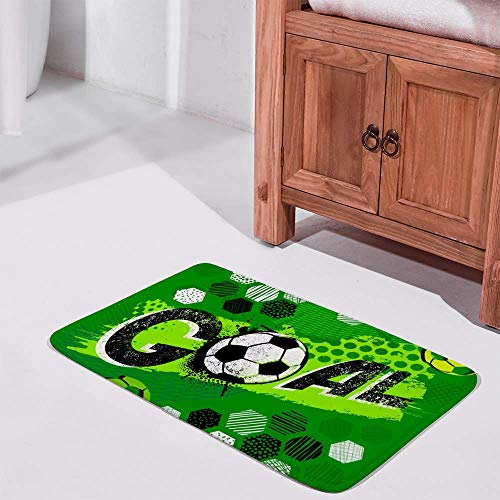 Tapis de bain antidérapant Ruchen grand format 91x61 cm vert