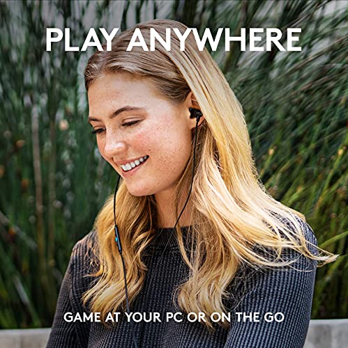 Image of (Refurbished) Logitech G333 Gaming Earphones with Mic and Dual Drivers with 3.5 mm aux Port and USB-C Po
