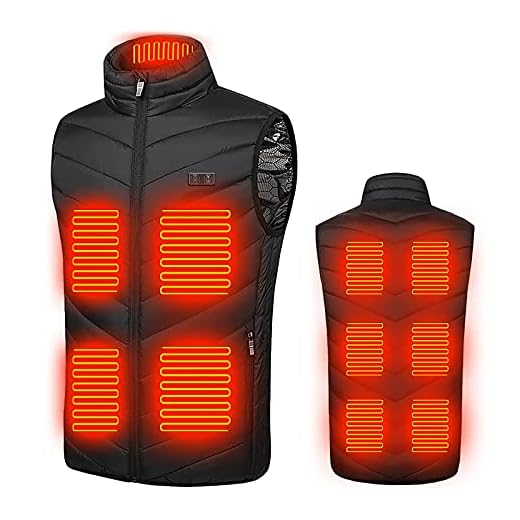 Women Men Heated Vest Thermal Heating Coats Skiing Dual Control 11 Winter Warming Jacket Skiing Fishing Heating Coat