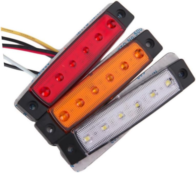 Gatuida 2pcs 6 Trailer Lights 6 in 1 12v Tail Light Replacement for Trucks Rvs