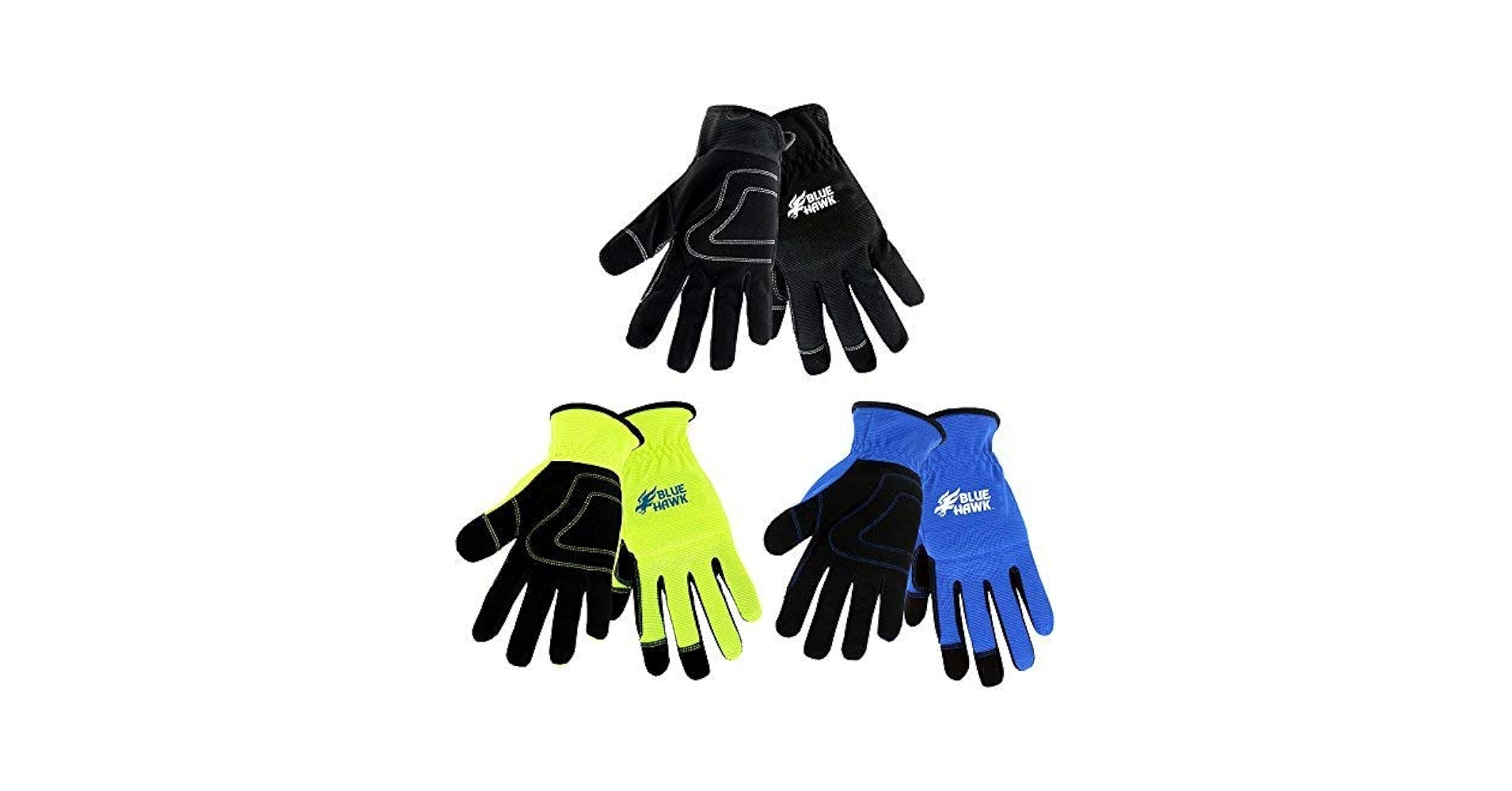 master-piece wool gloves ネイビー Amazon.com: Blue Hawk 3-Pack Large Male Polyester Leather