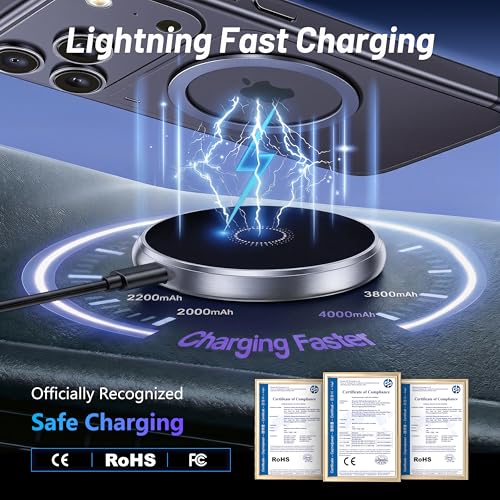 Image of Phone Mount for Toyota Corolla (2019-2026, ONLY Fits 8 inch Screen) / Corolla Hatchback (19-26) / Corolla Cross (22-26), 15W Wireless Charger, Magnetic Phone Holder, Car Adapter Included, with Storage Box