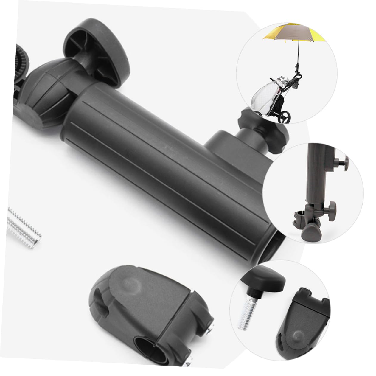 BESPORTBLE 5stücke Golf Trolley Regenschirmhalter Einstellbarer Schirmständer Für Golfwagen Und Leicht Zu Installieren Für Golfplätze Und Outdoor-aktivitäten