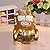Nanxin Love Grandparents Parents 50th Anniversary Wedding Statues Golden Marriage Loving Elderly Couples in Golden Car Collectible Figurines Old Age Life Resin Home Decoration Money Box with Gift Card