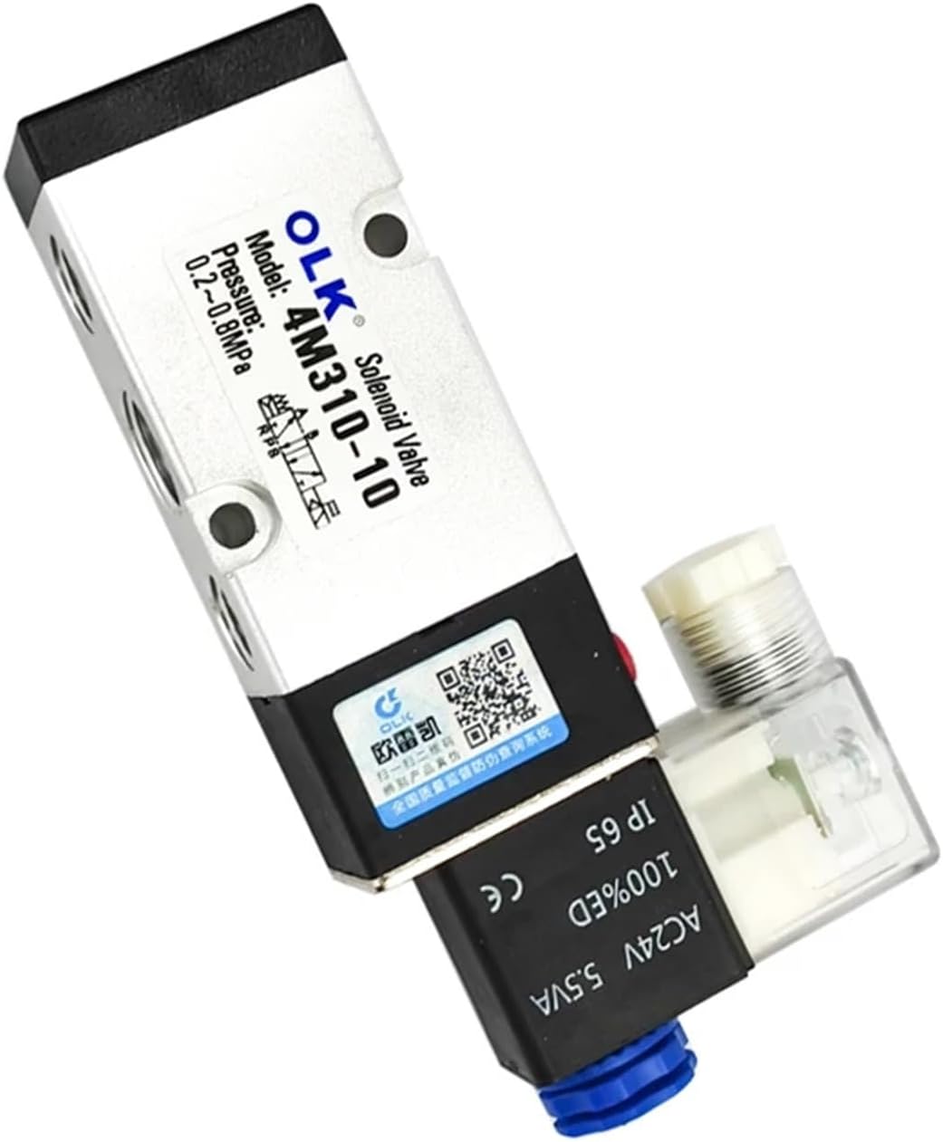 4V310-08 5ポート 2ポジション シングルソレノイド空気圧エアバルブ 1/4インチ DC24V ソレノイドエアバルブプレート取付 4M310- 08/10 ポート 1/4 3/8 インチ 220V AC 5 ウェイ制御バルブ空気圧 ソレノイドバルブ エアガスコントロールバルブ 3/8 "BSP 2  ポジション 5 ... 4V210-08 4V310-10 4V410-15 ソレノイドバルブ 2ポジション 5ポート 空気圧空気電磁弁 DC12V DC2