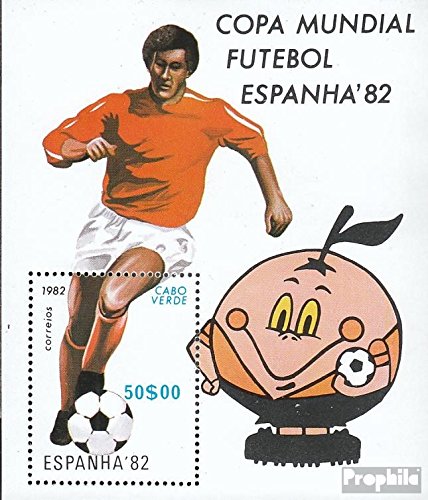 Prophila Collection Cape Verde Michel.-No..: Blocco 5 (Completa Edizione) 1982 Calcio-WM 1982 in Spagna (Francobolli per i Collezionisti) Calcio
