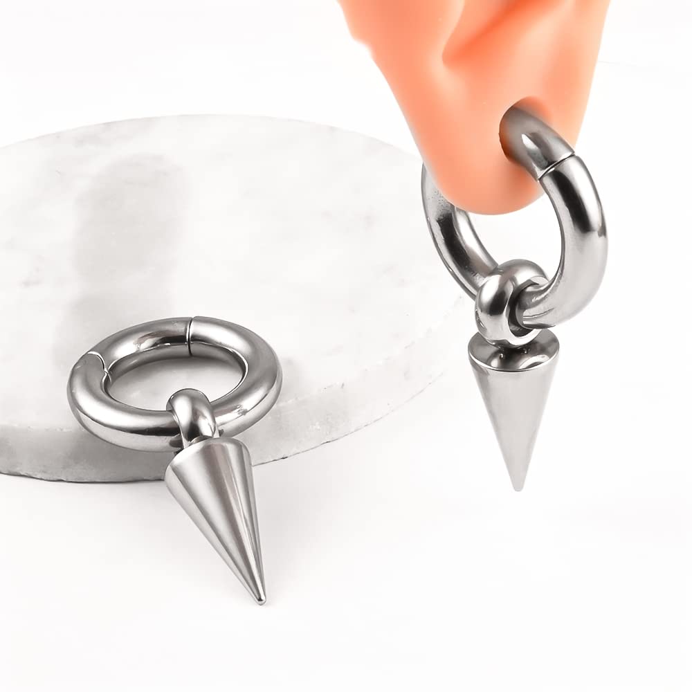 Vankula Pesi Orecchie per lobi Peso Dilatatori lobo in Acciaio inossidabile piercing espansori Gioielli Uomo Donna 6mm Nero Argento Oro