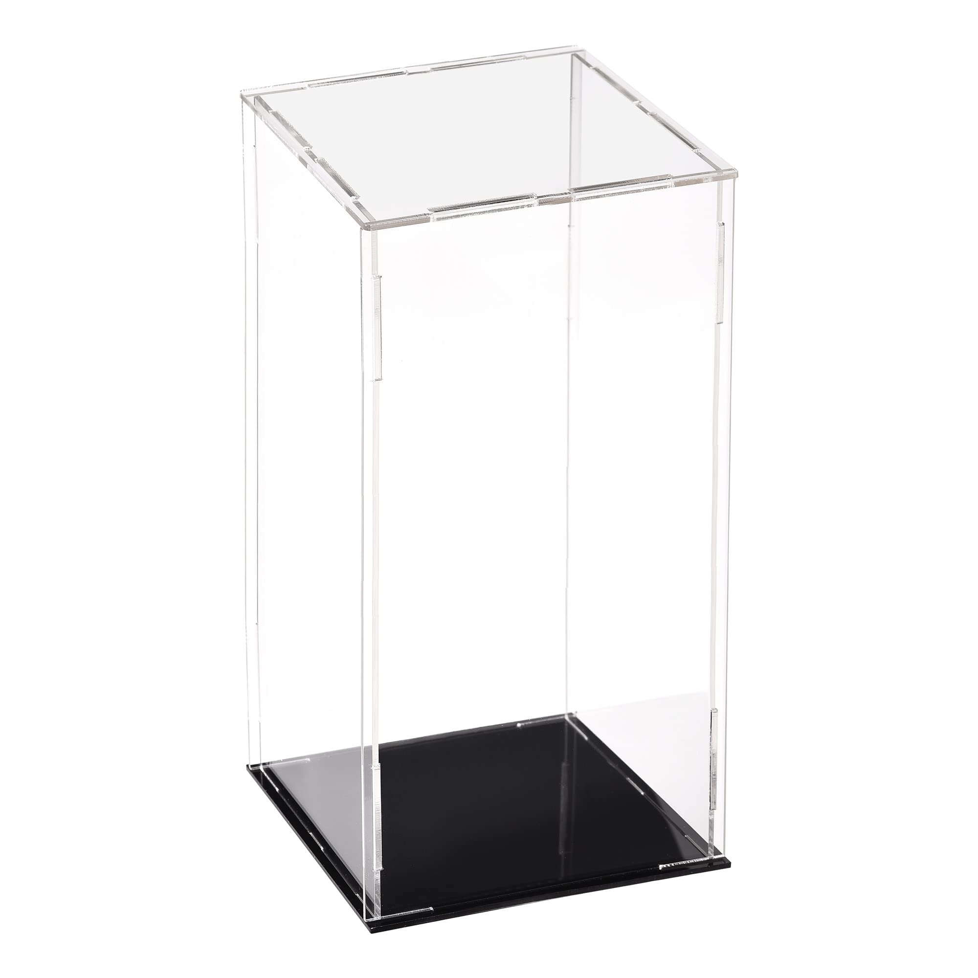 uxcell Acrylic Clear Display Case Box Dustproof Protection Showcase Cube Collectibles Show Box 3.9x3.9x9.8inch