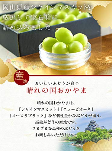 はちやフルーツ シャインマスカット ジュエルセレクション 岡山県産 特秀 5L 20粒 葡萄 ブドウ の商品画像 2