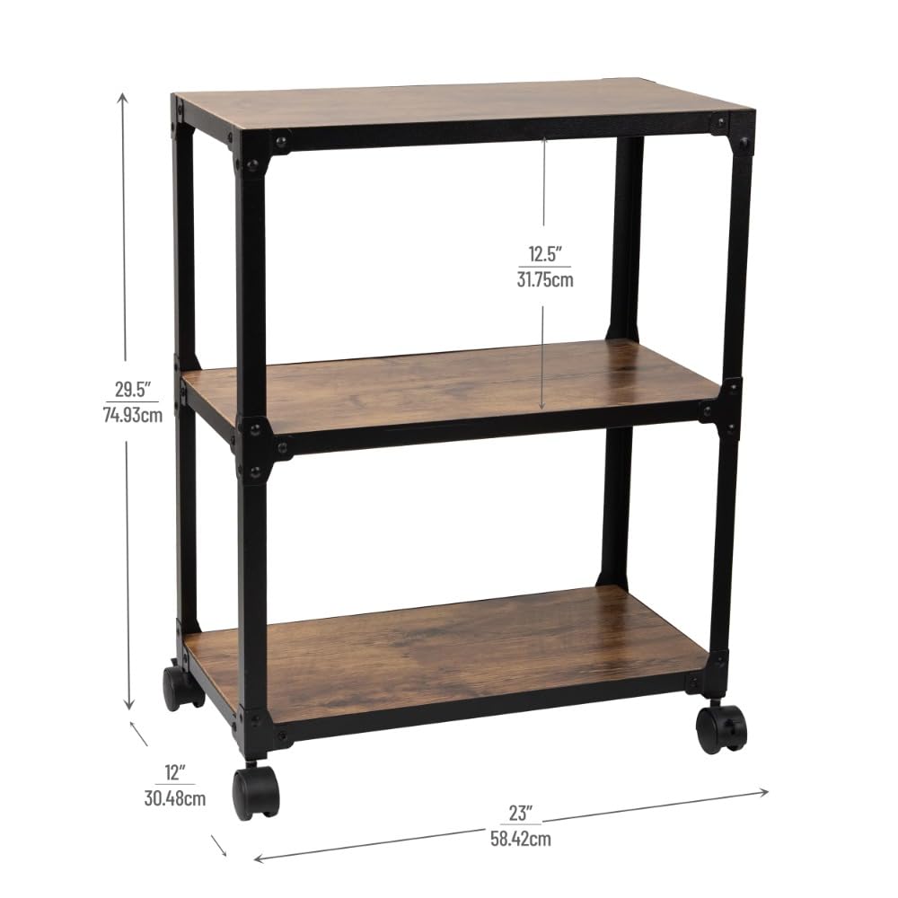 Cocina Cucina mobile a 3 ripiani, carrello di servizio, portaoggetti, mobili da cucina Estante de almacenamiento
