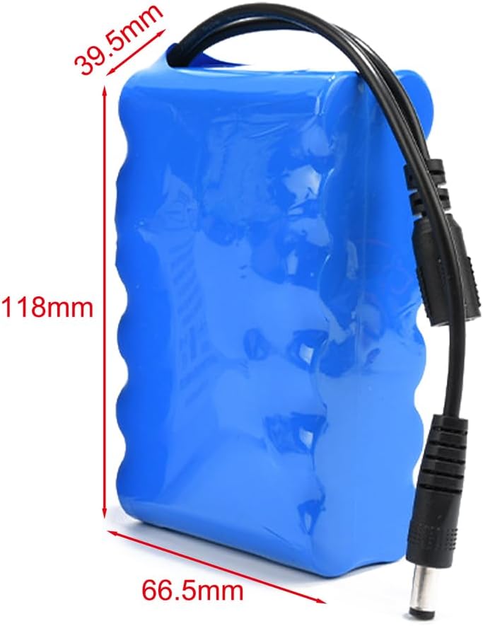 12V Lithium-ion Rechargeable Battery 7200mAh 8000mAh 10000mAh for Most 12V Devices Wireless Cameras Camcorders Power Tools Beauty Equipment Etc